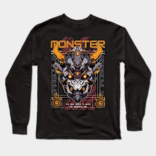 Mecha Monster, Mecha Gargoyle Long Sleeve T-Shirt